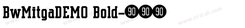 BwMitgaDEMO Bold字体转换